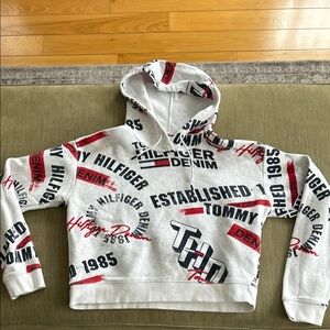 Tommy Hilfiger White Graphic Hoodie